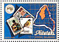 Huia Heteralocha acutirostris â€   1984 Ausipex, stamp on stamp 3v sheet
