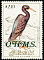 Pacific Reef Heron Egretta sacra  1988 Overprint OHMS on 1982.03, 1984.02-03 