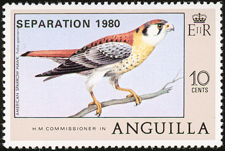 American Kestrel stamps mainly images gallery format