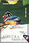 Wood Duck Aix sponsa  1995 Ducks of Antigua and Barbuda Sheet