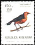 Saffron-cowled Blackbird Xanthopsar flavus  1978 Inter-American philatelic exhibition 