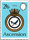 Eurasian Magpie Pica pica  1970 Royal naval crests 4v set