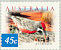Crimson Chat Epthianura tricolor  2001 Nature of Australia - Desert birds Strip, sa, p 12Â½x13, Pemara