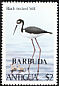 Black-necked Stilt Himantopus mexicanus  1980 Overprint BARBUDA on Antigua 1980.01 
