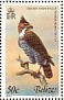 Ornate Hawk-Eagle Spizaetus ornatus  1980 Birds Sheet, black '1980'