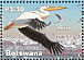 Great White Pelican Pelecanus onocrotalus  2002 Makgadikgadi pans 5v sheet