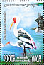 Painted Stork Mycteria leucocephala  2005 Birds Sheet