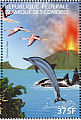 American Flamingo Phoenicopterus ruber  1999 Protection of the worlds environment 4v sheet