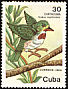 Cuban Tody Todus multicolor  1984 Cuban wildlife 8v set