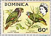 Imperial Amazon Amazona imperialis  1970 Flora and fauna 4v sheet