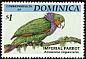 Imperial Amazon Amazona imperialis  1994 Endangered species 8v set