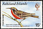 Long-tailed Meadowlark Leistes loyca  1974 Tourism 4v set