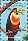 Red-breasted Toucan Ramphastos dicolorus  2001 Animal life of the tropics 6v sheet