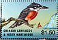 Ringed Kingfisher Megaceryle torquata  2002 Year of eco tourism 6v sheet
