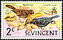 Lesser Antillean Bullfinch Loxigilla noctis  1974 Overprint GRENADINES OF on St Vincent 1970.01 
