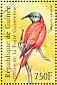 Northern Carmine Bee-eater Merops nubicus  2001 Philanippon 01 Sheet