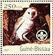 Western Barn Owl Tyto alba  2001 Owls, Scouts Sheet