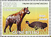 Eastern Crested Guineafowl Guttera pucherani  2008 Hyenas and birds Sheet