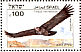Lappet-faced Vulture Torgos tracheliotos  1985 Biblical birds Sheet, s 33x23mm