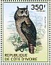 Shelley's Eagle-Owl Ketupa shelleyi  2014 Owls Sheet