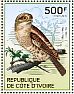 African Barred Owlet Glaucidium capense  2014 Owls Sheet