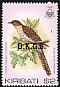 Pacific Long-tailed Cuckoo Urodynamis taitensis  1983 Overprint O.K.G.S. on 1982.01 