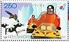 South Polar Skua Stercorarius maccormicki  2008 Antarctic station Sheet with 5 each