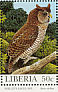 Shelley's Eagle-Owl Ketupa shelleyi  1997 Owls Sheet