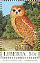 Rufous Fishing Owl Scotopelia ussheri  1997 Owls Sheet