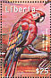 Scarlet Macaw Ara macao  2000 Tropical birds of the world Sheet