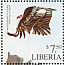 White-headed Vulture Trigonoceps occipitalis  2001 Lost city 20v sheet