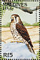 Mauritius Kestrel Falco punctatus  1997 Birds of the world Sheet