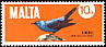 Blue Rock Thrush Monticola solitarius  1971 National plant and bird of Malta 4v set