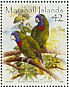 Red-necked Amazon Amazona arausiaca  2008 Colourful birds of the world Sheet