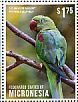 Alexandrine Parakeet Psittacula eupatria  2013 Wildlife of Thailand 2v sheet