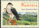 African Hawk-Eagle Aquila spilogaster  2008 Biodiversity of Namibia, yellow paper 12v set