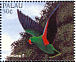 Moluccan Eclectus Eclectus roratus  1996 Birds over the Palau lagoon Sheet