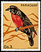 Red-breasted Meadowlark Leistes militaris  1983 South American birds 