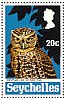 Seychelles Scops Owl Otus insularis  1972 Rare Seychelles birds Sheet