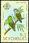 Grey-headed Lovebird Agapornis canus  1980 Birds 20r booklet