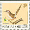 Common Tailorbird Orthotomus sutorius  1991 Garden birds Booklet