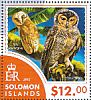 Red Owl Tyto soumagnei  2015 Owls Sheet