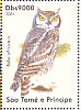 Spotted Eagle-Owl Bubo africanus  2004 Owls Sheet
