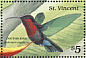 Purple-throated Carib Eulampis jugularis  1989 Birds of St Vincent  MS MS
