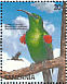 Scarlet-tufted Sunbird Nectarinia johnstoni  1989 Birds Sheet
