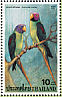Blossom-headed Parakeet Psittacula roseata  2001 Parrots Sheet, p 13Â½