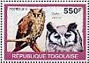 Verreaux's Eagle-Owl Ketupa lactea  2010 Owls Sheet
