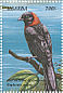Red-collared Widowbird NOSEuplectes ardens  1999 Birds of Uganda Sheet