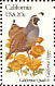 California Quail Callipepla californica  1982 State birds and flowers 50v sheet, p 10Â½x11