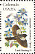 Lark Bunting Calamospiza melanocorys  1982 State birds and flowers 50v sheet, p 10Â½x11